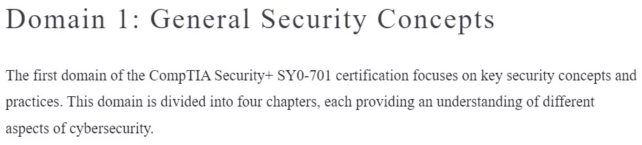 دامنه 1 کتاب CompTIA Security+ SY0-701 Certification Guide ویرایش سوم