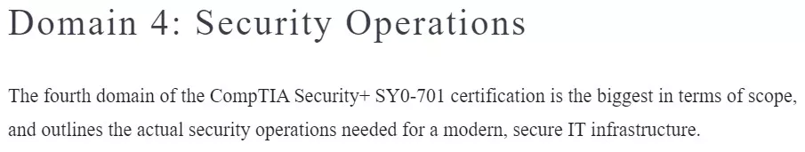 دامنه 4 کتاب CompTIA Security+ SY0-701 Certification Guide ویرایش سوم