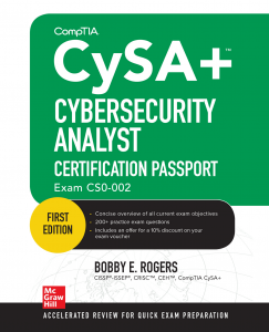 کتاب CompTIA CySA+ Cybersecurity Analyst Certification Passport