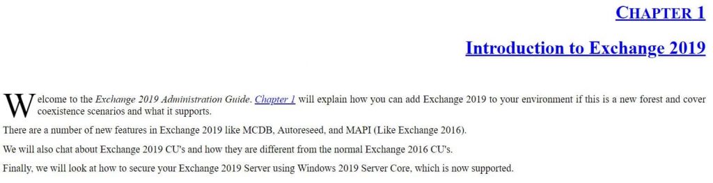 فصل 1 کتاب Microsoft Exchange Server 2019 Administration Guide