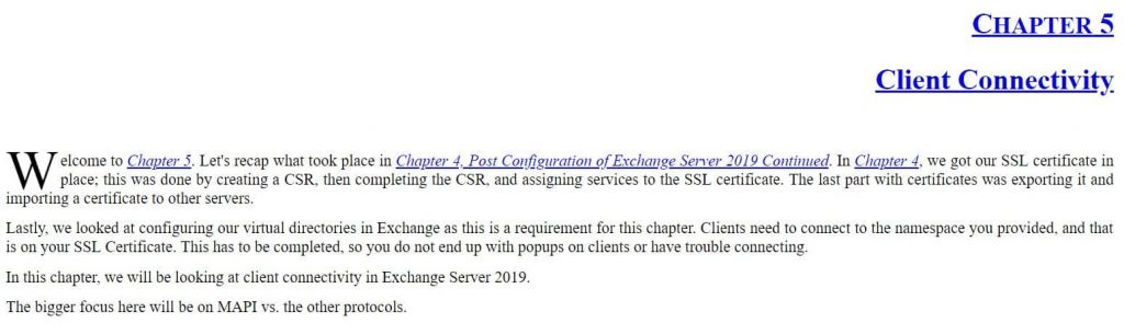 فصل 5 کتاب Microsoft Exchange Server 2019 Administration Guide