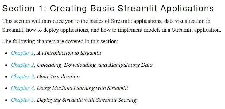 بخش 1 کتاب Getting Started with Streamlit for Data Science