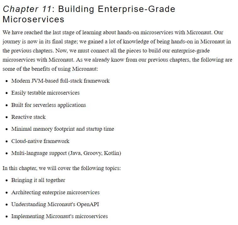 فصل 11 کتاب Building Microservices with Micronaut