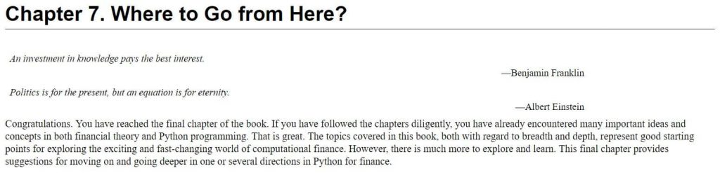 فصل 7 کتاب Financial Theory with Python