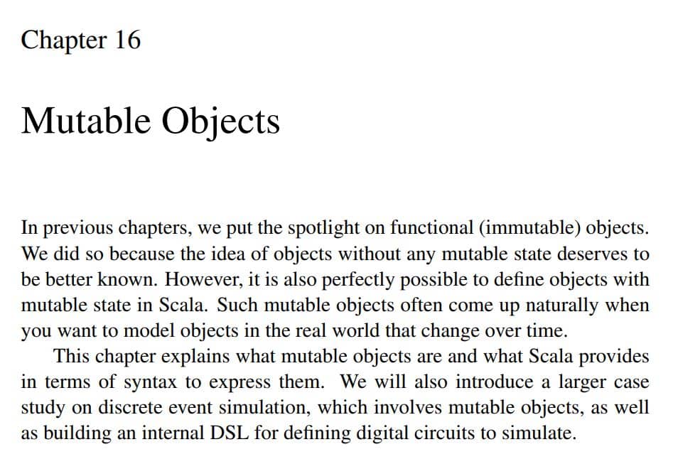 فصل 16 کتاب Programming in Scala