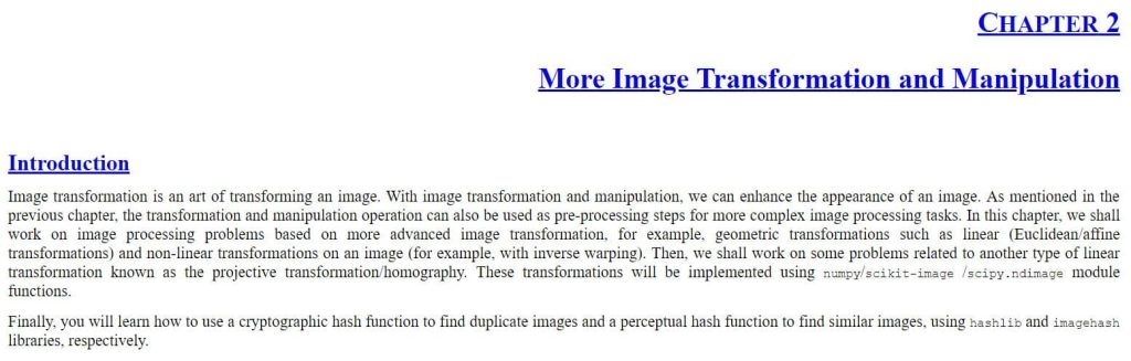 فصل 2 کتاب Image Processing Masterclass with Python