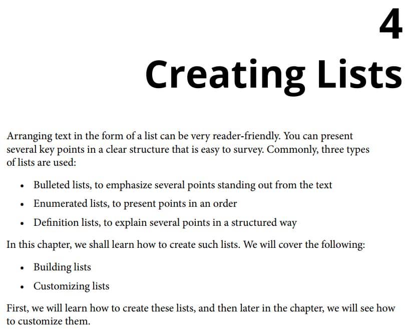 فصل 4 کتاب LaTeX Beginners Guide