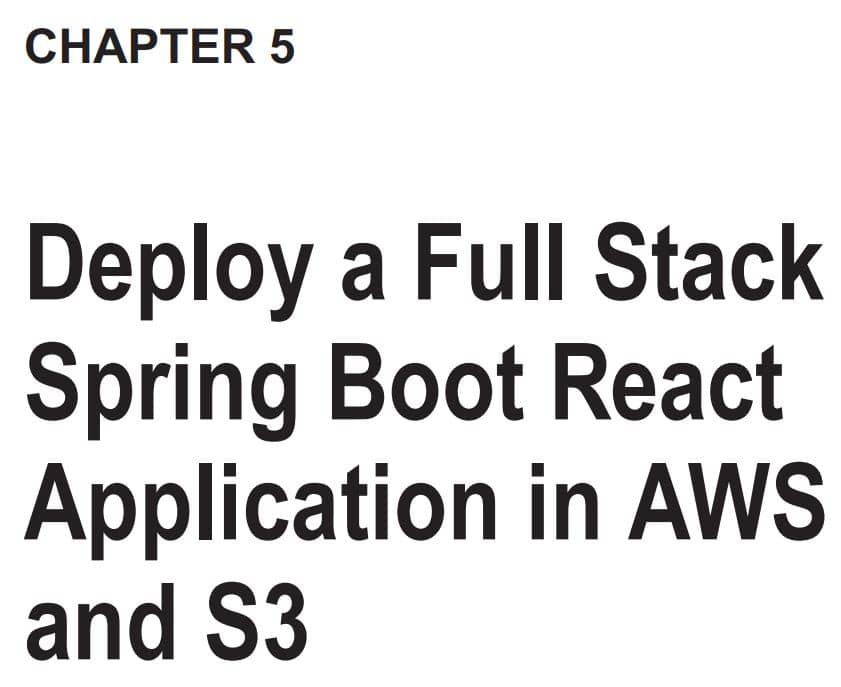 فصل 5 کتاب Spring Boot with React and AWS