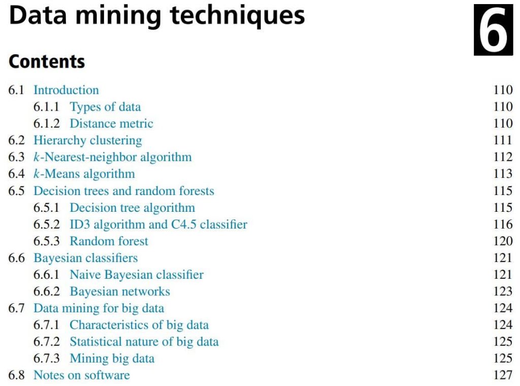 فصل 6 کتاب Introduction to Algorithms for Data Mining and Machine Learning 