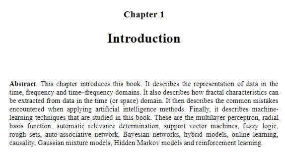 فصل 1 کتاب Handbook of Machine Learning