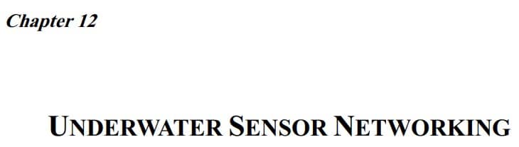 فصل 12 کتاب Wireless Sensor Networks WSN
