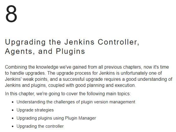 فصل 8 کتاب Jenkins Administrator’s Guide