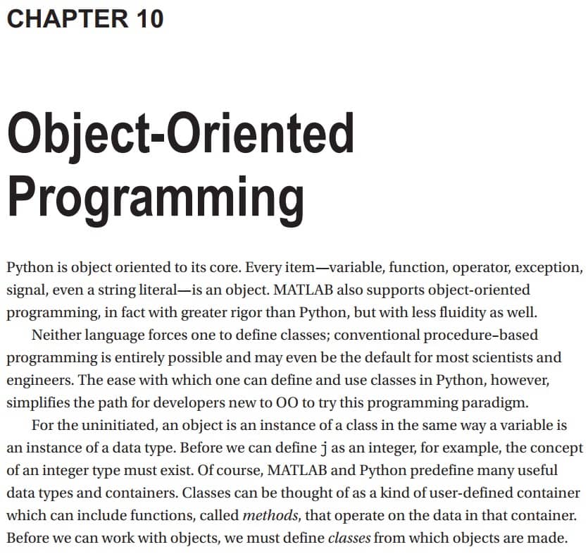 فصل 10 کتاب Python for MATLAB Development