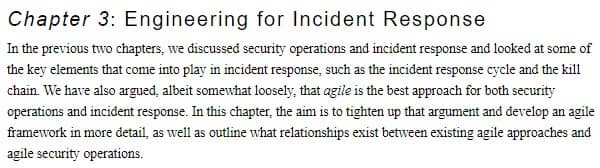 فصل 3 کتاب Agile Security Operations