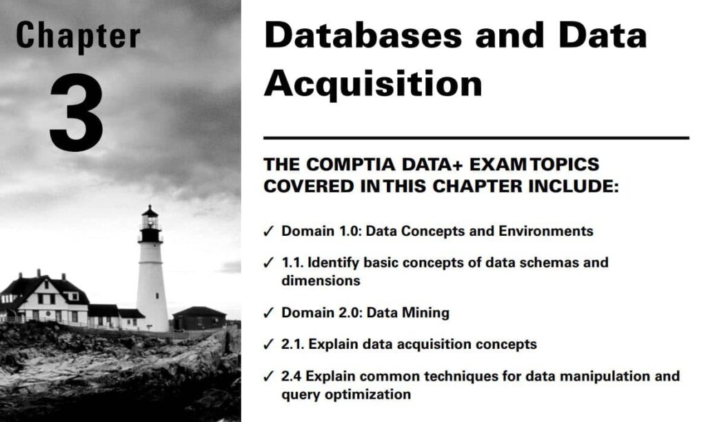 فصل 3 کتاب CompTIA Data+ Study Guide