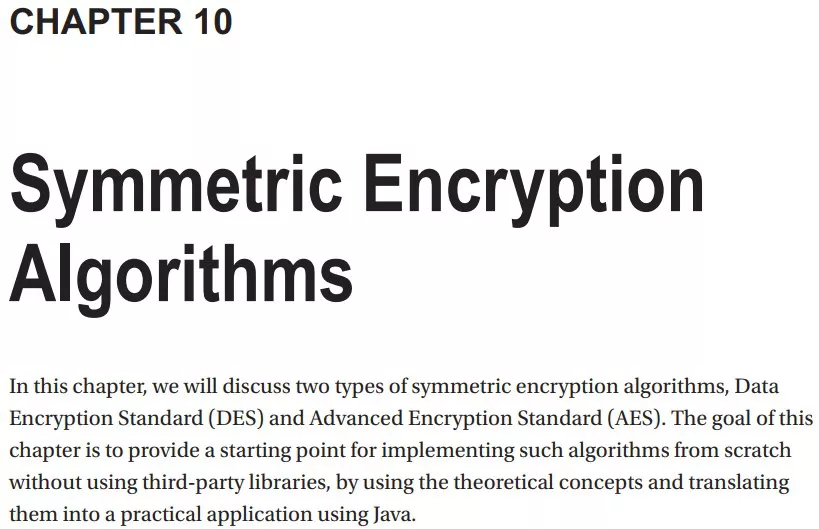 فصل 10 کتاب Cryptography and Cryptanalysis in Java ویرایش دوم