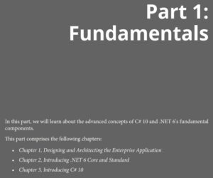 قسمت 1 کتاب Enterprise Application Development with C# 10 and .NET 6 نسخه دوم