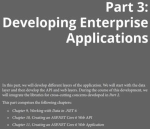 قسمت 3 کتاب Enterprise Application Development with C# 10 and .NET 6 نسخه دوم