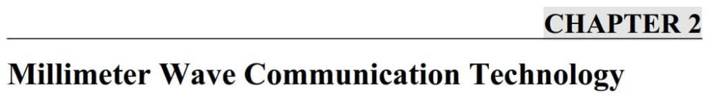 فصل 2 کتاب 6G Wireless Communications and Mobile Networking
