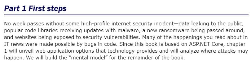 بخش 1 کتاب ASP.NET Core Security