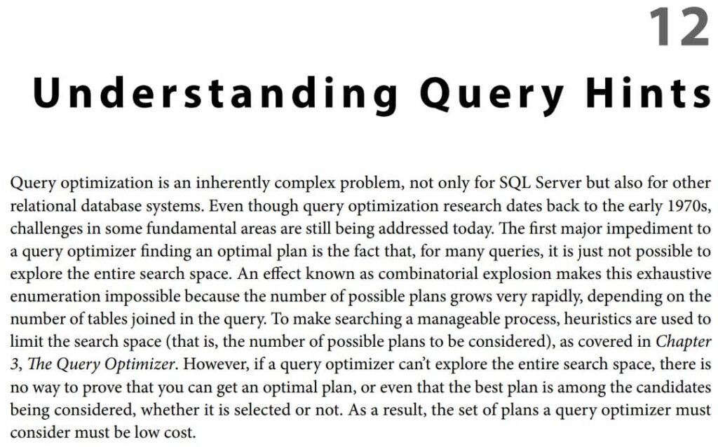 فصل 12 کتاب SQL Server Query Tuning and Optimization