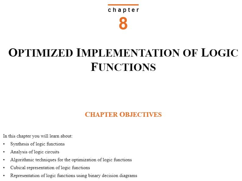 فصل 8 کتاب Fundamentals of Digital Logic with VHDL Design ویرایش چهارم