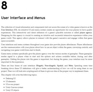 فصل 8 کتاب Unity 3D Game Development