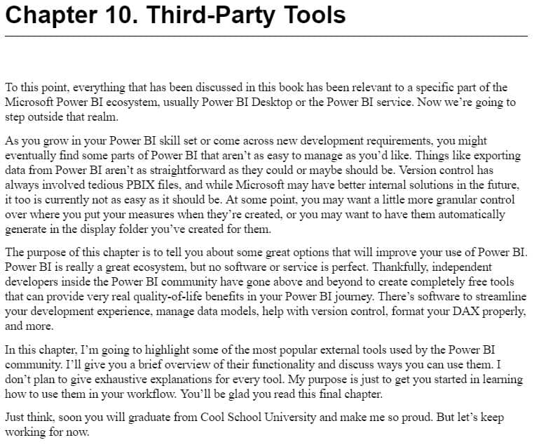 فصل 10 کتاب Learning Microsoft Power BI