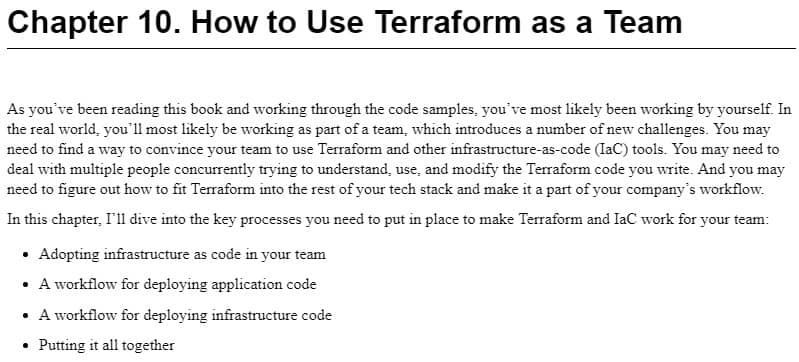 فصل 10 کتاب Terraform: Up and Running ویرایش سوم