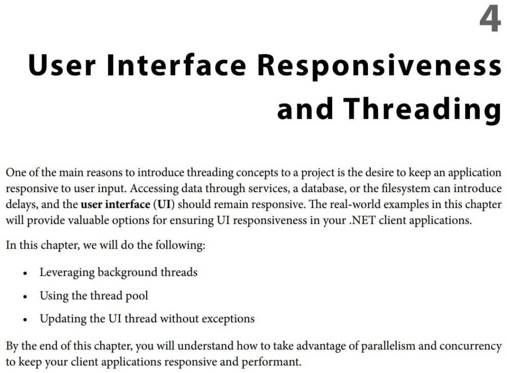 فصل 4 کتاب Parallel Programming and Concurrency with C# 10 and .NET 6