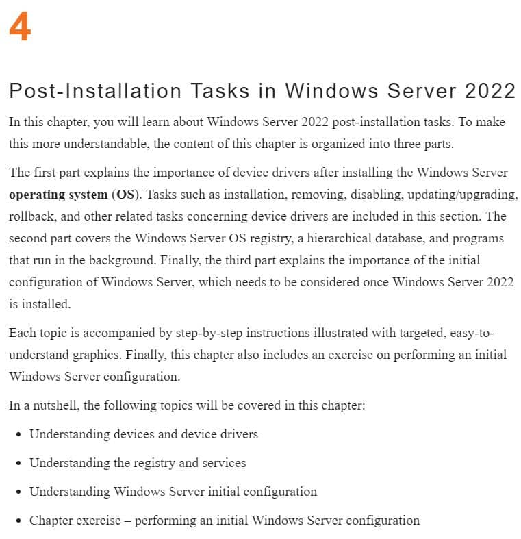 فصل 4 کتاب Windows Server 2022 Administration Fundamentals ویرایش سوم