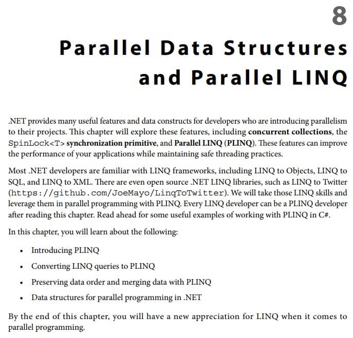 فصل 8 کتاب Parallel Programming and Concurrency with C# 10 and .NET 6