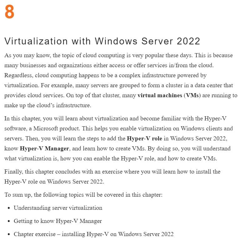 فصل 8 کتاب Windows Server 2022 Administration Fundamentals ویرایش سوم