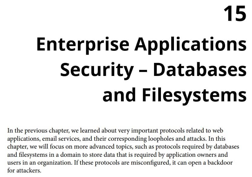 فصل 15 کتاب Network Protocols for Security Professionals