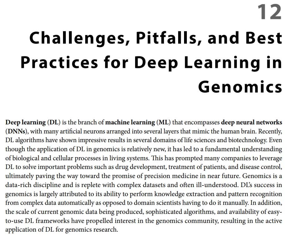فصل 12 کتاب Deep Learning for Genomics 