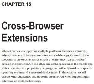 فصل 15 کتاب Building Browser Extensions