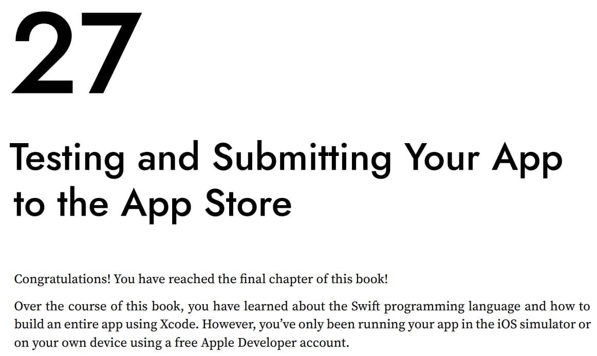 فصل 27 کتاب iOS 16 Programming for Beginners ویرایش هفتم