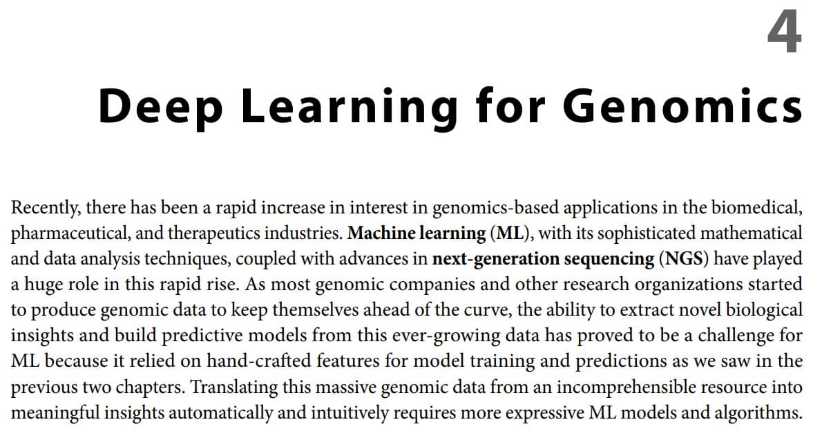 فصل 4 کتاب Deep Learning for Genomics 