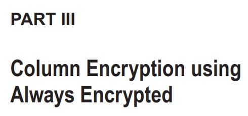 بخش 3 کتاب Pro Encryption in SQL Server 2022