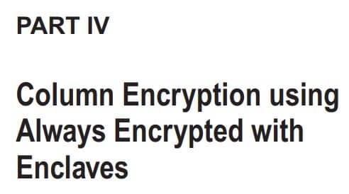 بخش 4 کتاب Pro Encryption in SQL Server 2022