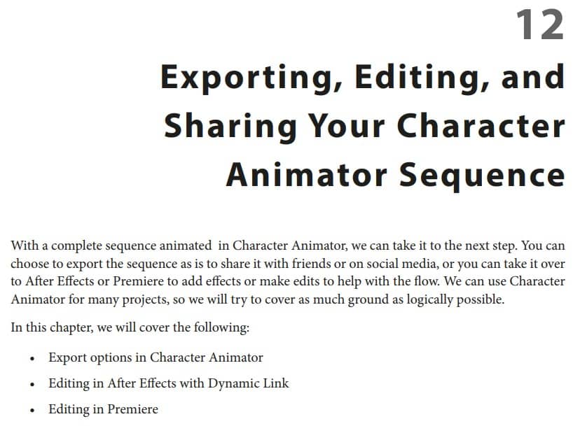 فصل 12 کتاب Real-Time Animation with Adobe Character Animator