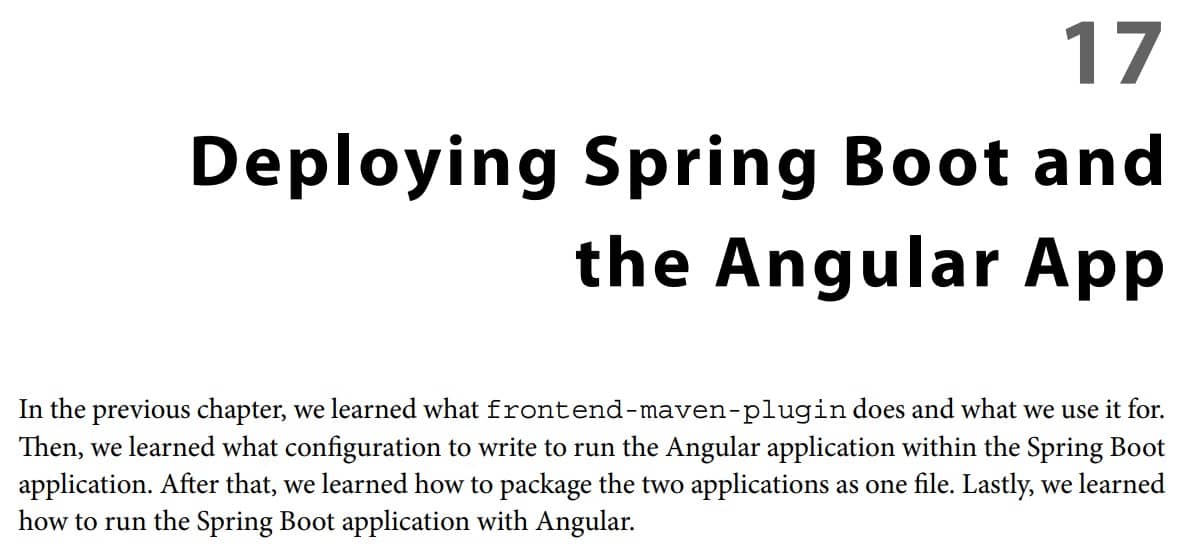 فصل 17 کتاب Spring Boot and Angular