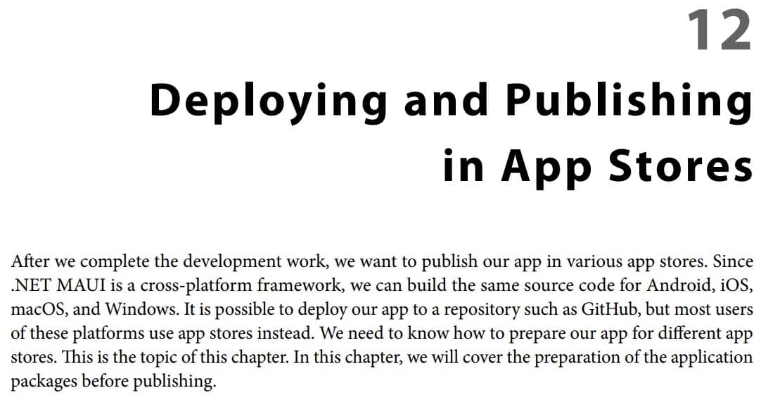 فصل 12 کتاب .NET MAUI Cross-Platform Application Development