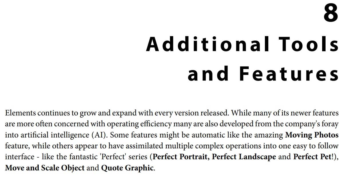 فصل 8 کتاب Mastering Adobe Photoshop Elements 2023 ویرایش پنجم