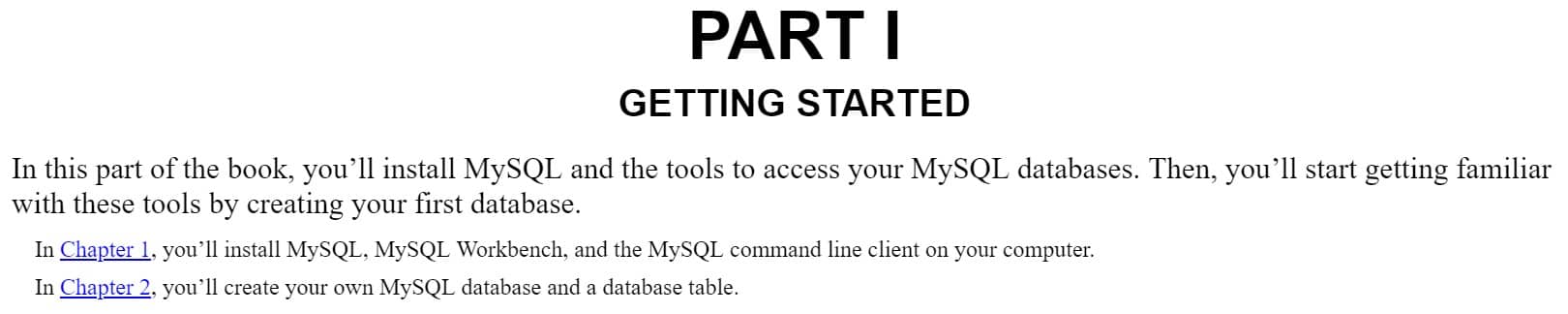 قسمت 1 کتاب MySQL Crash Course