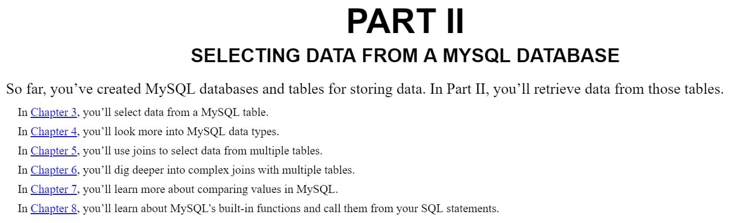 قسمت 2 کتاب MySQL Crash Course