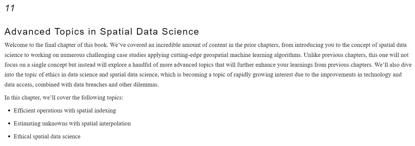 فصل 11 کتاب Applied Geospatial Data Science with Python