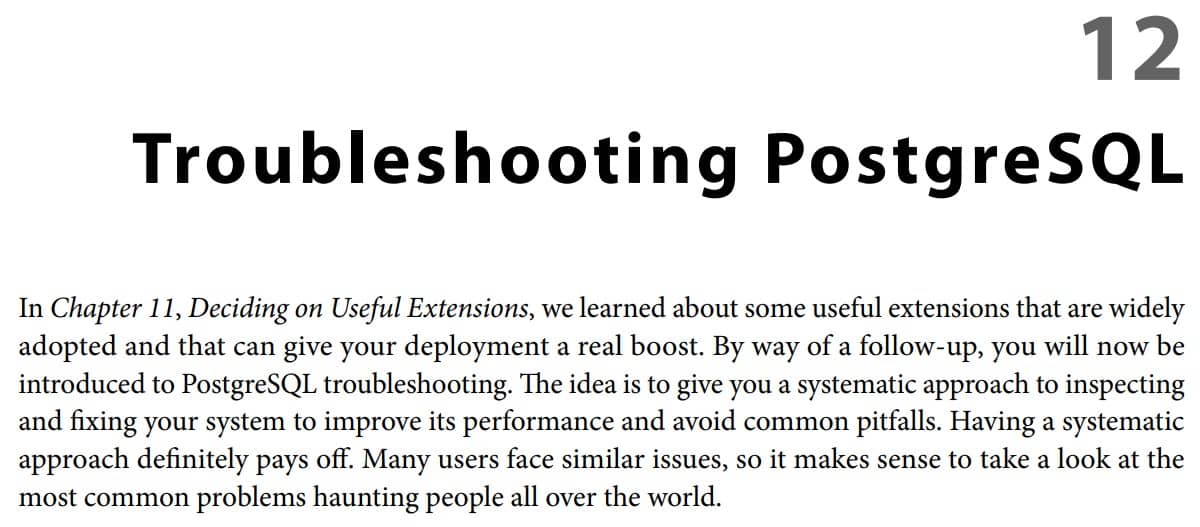 فصل 12 کتاب Mastering PostgreSQL 15 ویرایش پنجم