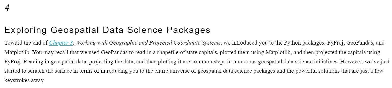 فصل 4 کتاب Applied Geospatial Data Science with Python