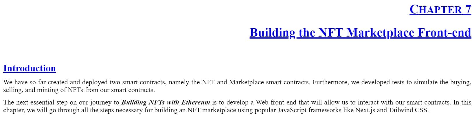 فصل 7 کتاب Building NFTs with Ethereum